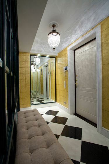 意大利风格三室两厅卫生间地板瓷砖铺贴效果图