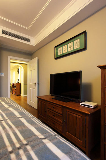 田园风格公寓50平卧室橱柜搭配效果图