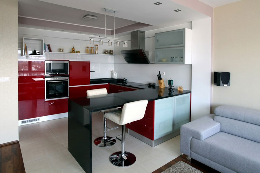 现代简约风格 打造两室一厅温馨小家 ,现代简约风格,两室一厅装修,温馨,开放式厨房