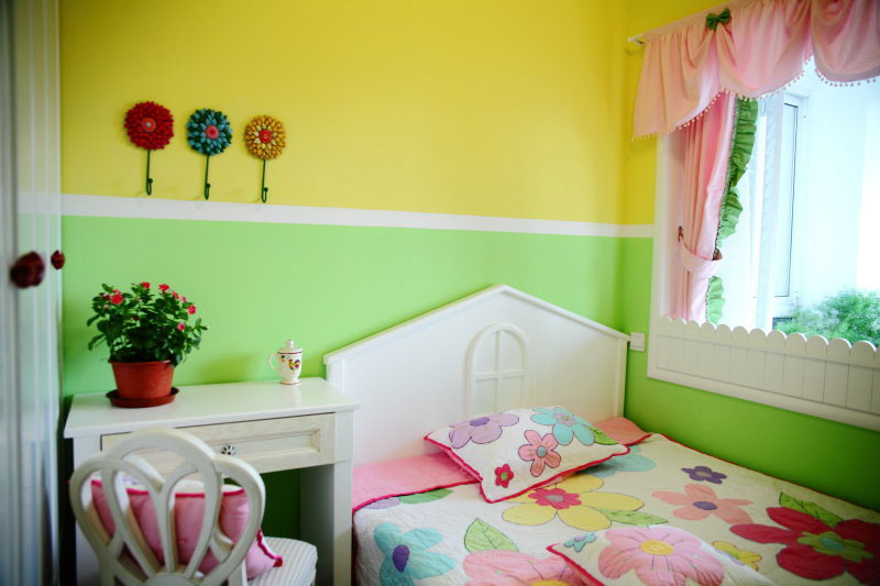 现代风格复式楼儿童卧室装修效果图