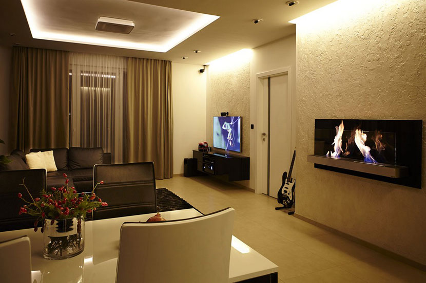 70平米单身公寓 黑与白的优雅简约 ,70平米装修,单身公寓,黑白,简约风格