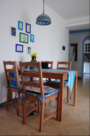 蔚蓝色港湾 一室一厅地中海 ,地中海风格,一室一厅装修,小户型装修