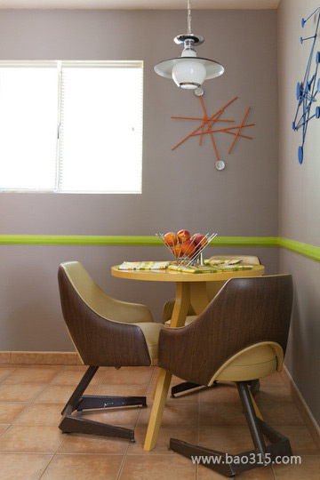宜家风格两室一厅5平米开放式餐厅装修设计效果图