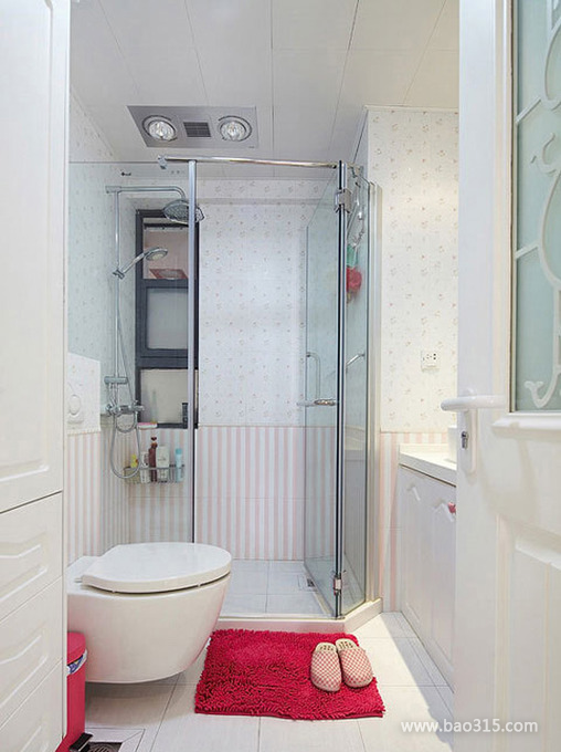 简洁的家居淋浴房设计效果图