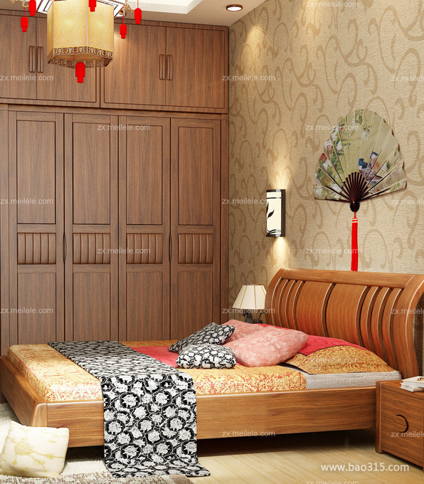 亲切传统的中式风格卧室设计