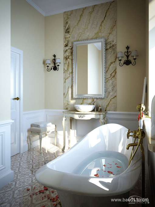 法式典雅浴室设计，让生活充满格调