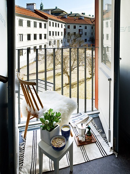 简洁清新北欧风 纯美实用公寓 简约 北欧 ,公寓装修,富裕型装修,白色装修,小清新,阳台