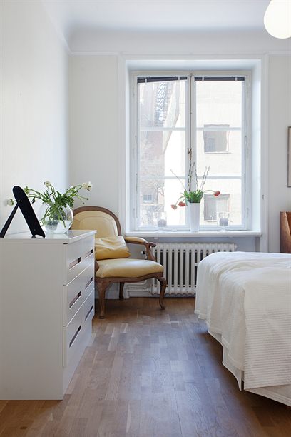 简约中发挥创意 北欧风白色两居室 公寓装修,经济型装修,宜家风格,卧室