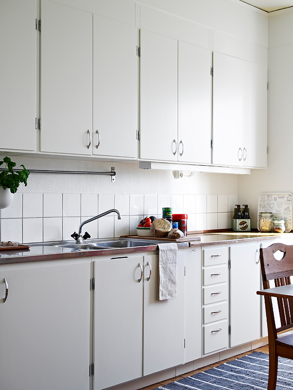 40平森系简约风单身公寓厨房橱柜装修效果图