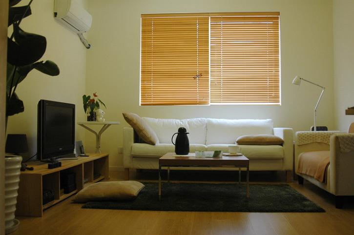 90平日式风格二居室客厅沙发区装修效果图