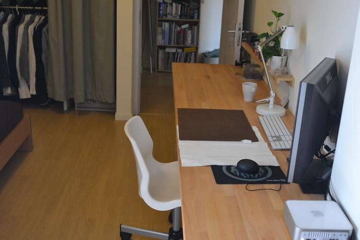 IKEA+MUJI 营造清新的日系风格 ,,公寓装修,80平米装修,经济型装修,日式风格,书桌