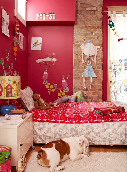 白色下的炫彩 10款宜家风个性儿童房 宜家风格,儿童房,床,背景墙,床头柜