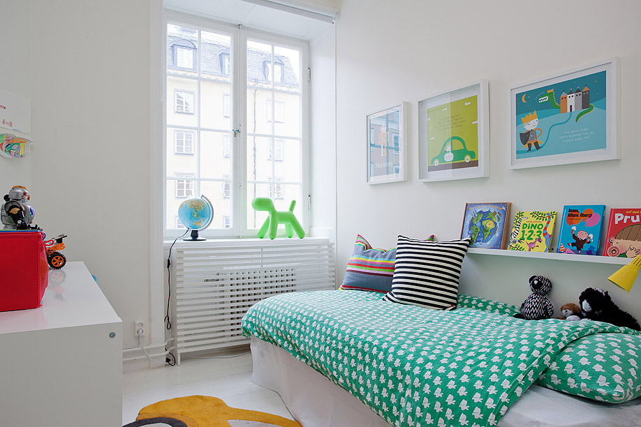 白色下的炫彩 10款宜家风个性儿童房 宜家风格,儿童房,床,背景墙