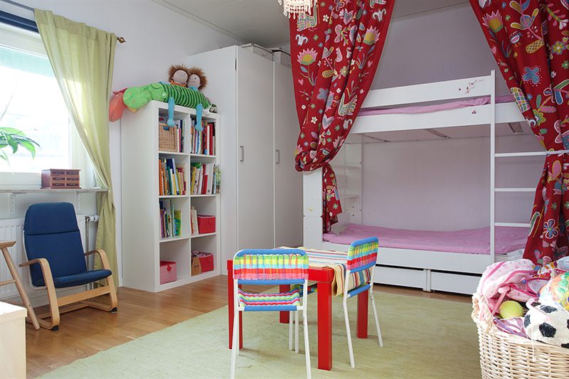 白色下的炫彩 10款宜家风个性儿童房 宜家风格,儿童房,床