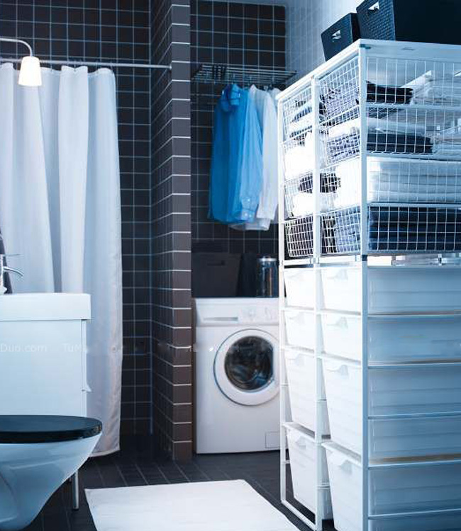 清爽整洁 16款浴室储物架收纳 ,,公寓装修,80平米装修,经济型装修,简约风格,卫生间,收纳架