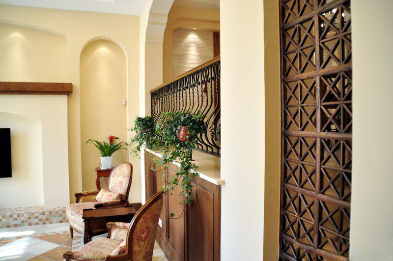 低调奢华美式 自然舒适别墅 美式风格,复式装修,富裕型装修,客厅,沙发
