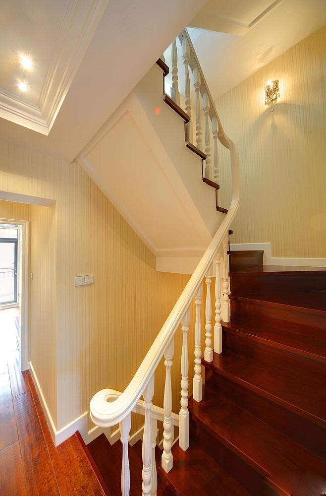 奢华简欧别墅 时尚质感生活 简欧风格,豪华型装修,欧式风格,140平米以上装修,楼梯
