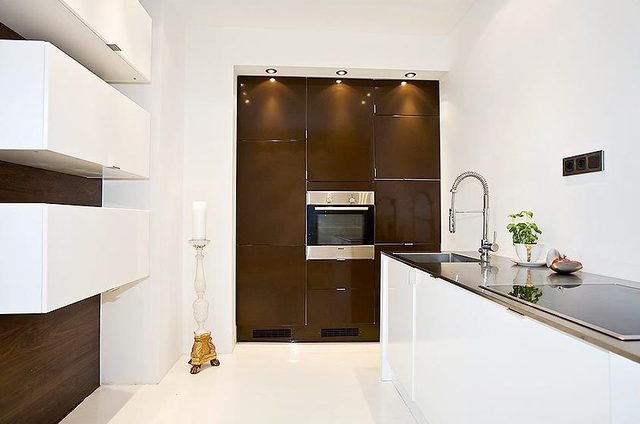 韩式风格两室两厅公寓20平米厨房装潢效果图