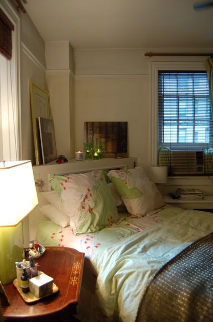 80平清新简欧风一居室公寓卧室装修效果图