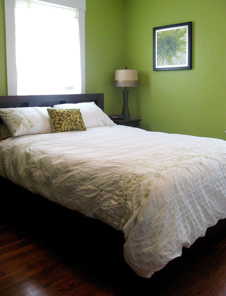 家具巧改装 看复式小屋大变身 复式装修,110平米装修,富裕型装修,混搭风格,卧室,绿色,床