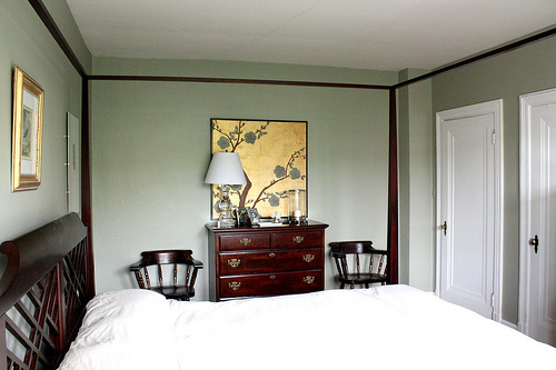 舒适休闲就好  Reilly的美式古典之家 二居室装修,120平米装修,经济型装修,美式乡村风格,海外家居,卧室,床,舒适