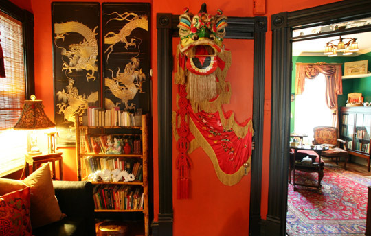 较炫中国风 老外的收藏之家 一居室装修,中式风格,海外家居,客厅