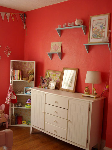 精美儿童房展示 给宝宝一片自己的天地 儿童房,复式装修,三居室装修,简约风格,田园风格,海外家居,边柜,红色