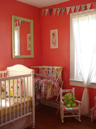 精美儿童房展示 给宝宝一片自己的天地 儿童房,复式装修,三居室装修,简约风格,田园风格,海外家居,婴儿床,书架