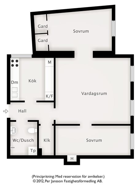 魅惑北欧风情公寓 感受挪威之美 公寓装修,70平米装修,经济型装修,户型图