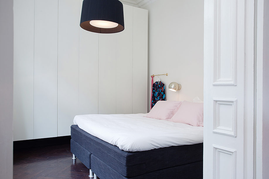 色彩北欧公寓 微小改变空间大精彩 复式装修,60平米装修,经济型装修,宜家风格,卧室,床,舒适