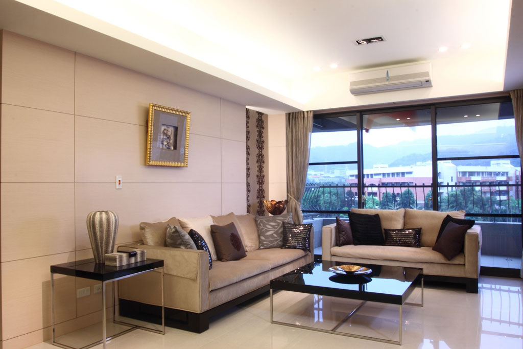 现代中式奢华风 简约大气公寓 公寓装修,富裕型装修,中式风格,台湾家居