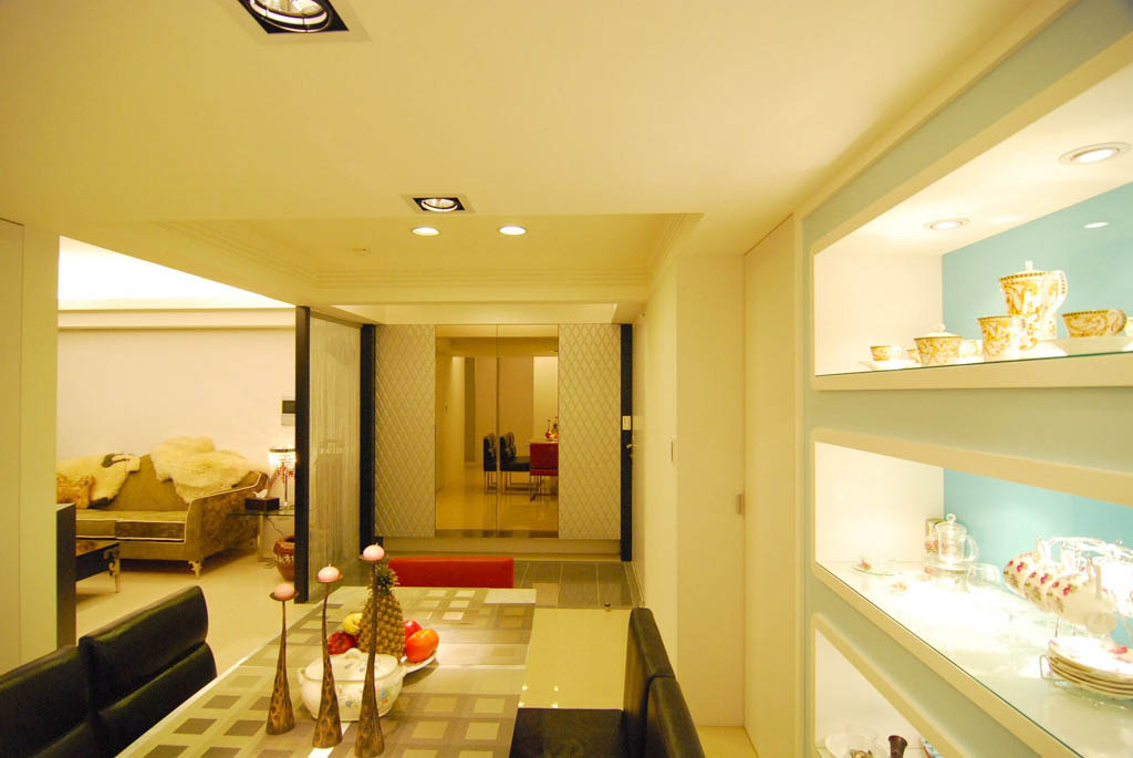 混搭时尚空间 气质简约家 公寓装修,130平米装修,富裕型装修,新古典风格,台湾家居,餐厅