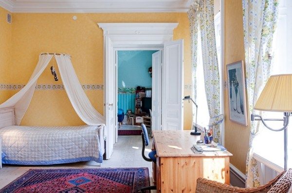 魅力蓝+气质黄 搭配温馨两居室 小户型装修,二居室装修,经济型装修,简约风格,海外家居,卧室,床