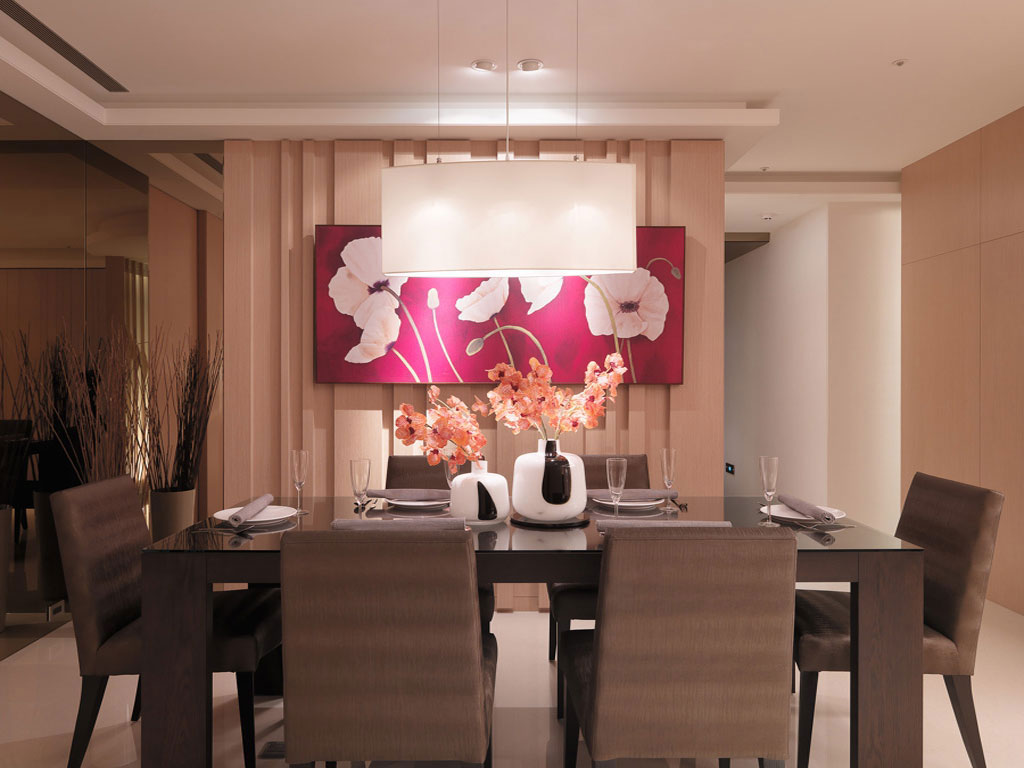 餐厅具质感的美感氛围，是屋主用餐或宴客的较佳场所。

