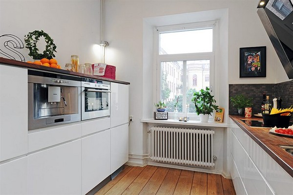 现代简约风小复式厨房橱柜装修效果图