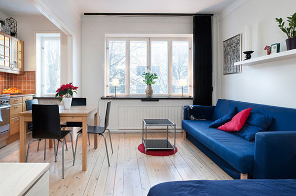 29平单身小公寓 彰显原生态气质 小户型装修,一居室装修,经济型装修,简约风格,客厅,沙发