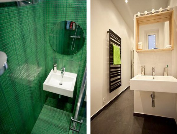 黑色绿色巧妙搭 清新不失沉稳 公寓装修,90平米装修,经济型装修,简约风格,海外家居,卫生间,洗手台,卫浴挂件