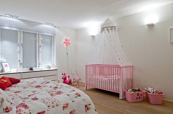 简洁大气别墅 粉色可爱儿童房 别墅装修,140平米以上装修,富裕型装修,简约风格,海外家居,儿童房,儿童床