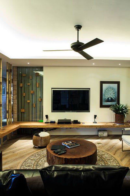 森系自然风 98平米质朴家 公寓装修,90平米装修,富裕型装修,混搭风格,客厅,电视柜,茶几,吊顶