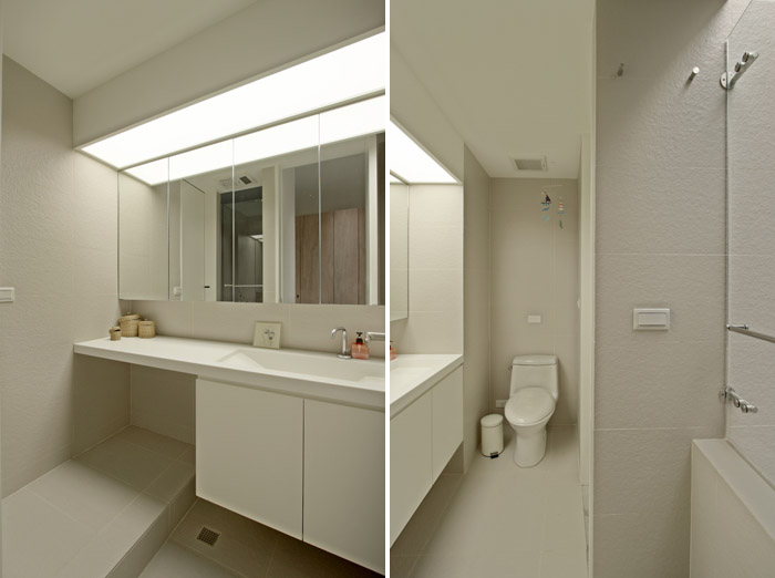 简约风格四室一厅20平卫生间浴室柜效果图