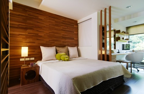 日式自然清新家 一家人的幸福生活 120平米装修,经济型装修,日式风格,卧室,床,床头柜,卧室背景墙