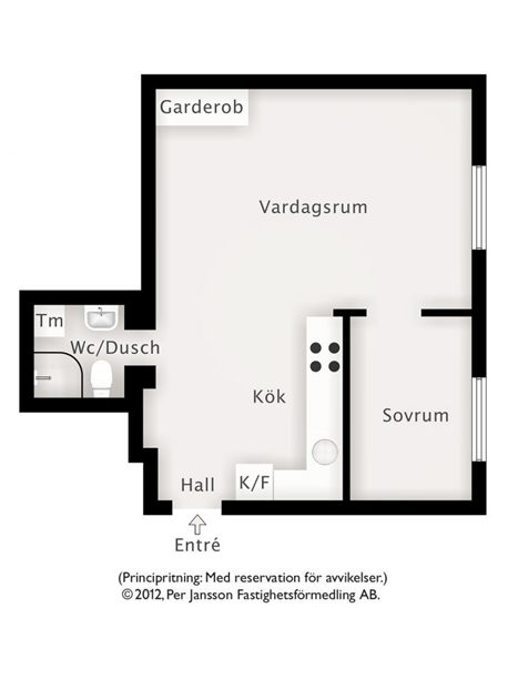 开放式设计 北欧风极简37平单身公寓 小户型装修,北欧风格,一居室装修,户型图