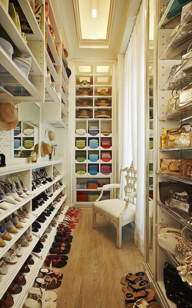 小空间大世界 实用性衣帽间 富裕型装修,衣帽间,衣柜
