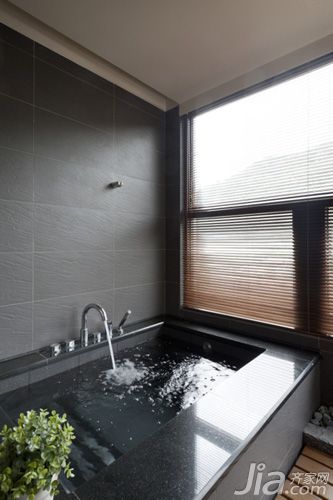 60平日式风格一居室卫生间浴缸装修效果图