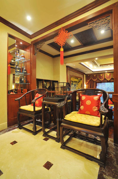 复古中国风 中式奢华跃层 跃层装修,豪华型装修,中式风格
