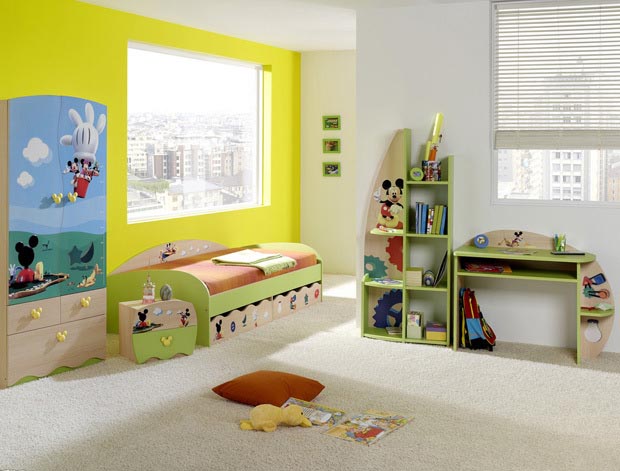18个缤纷儿童房 欢乐成长的幸福乐园 混搭风格,儿童房,儿童床,书桌,书架