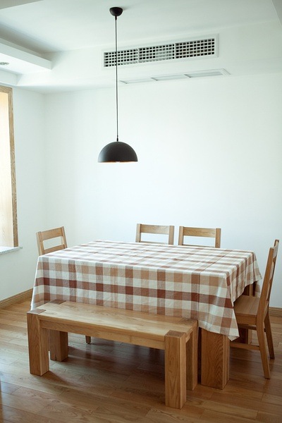 田园日式风格两室一厅餐厅桌椅效果图