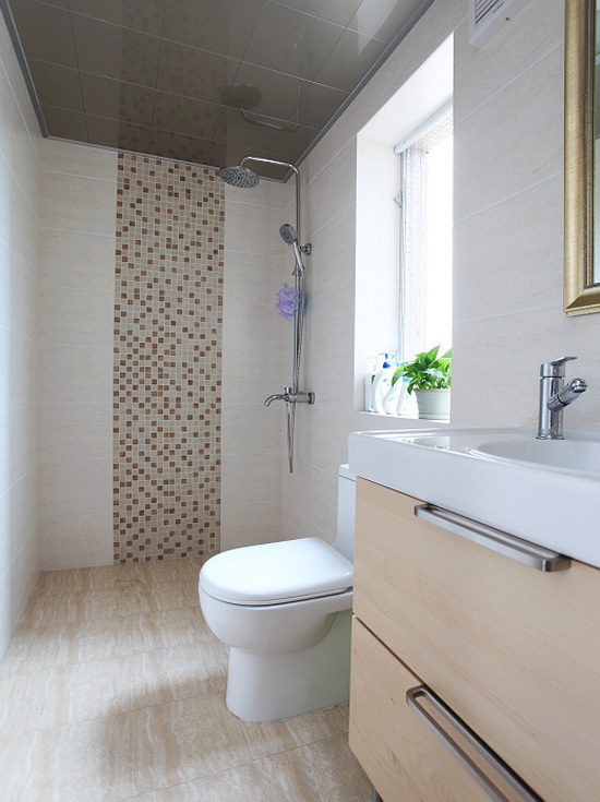 宜家风格两室两厅卫生间浴室柜软装效果图