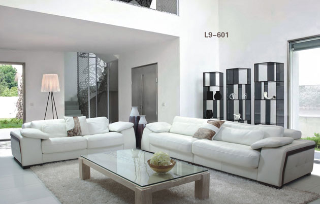 大气简约风 10款精品皮质沙发推荐 简约风格,富裕型装修,客厅,沙发,茶几,白色,简洁