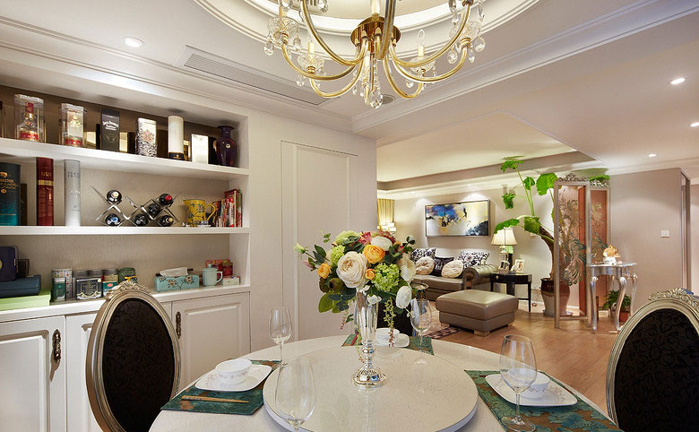 150平中式古典风三居室餐厅装修效果图